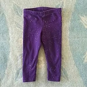 Cat and Jack Purple Sparkle Infant Pants